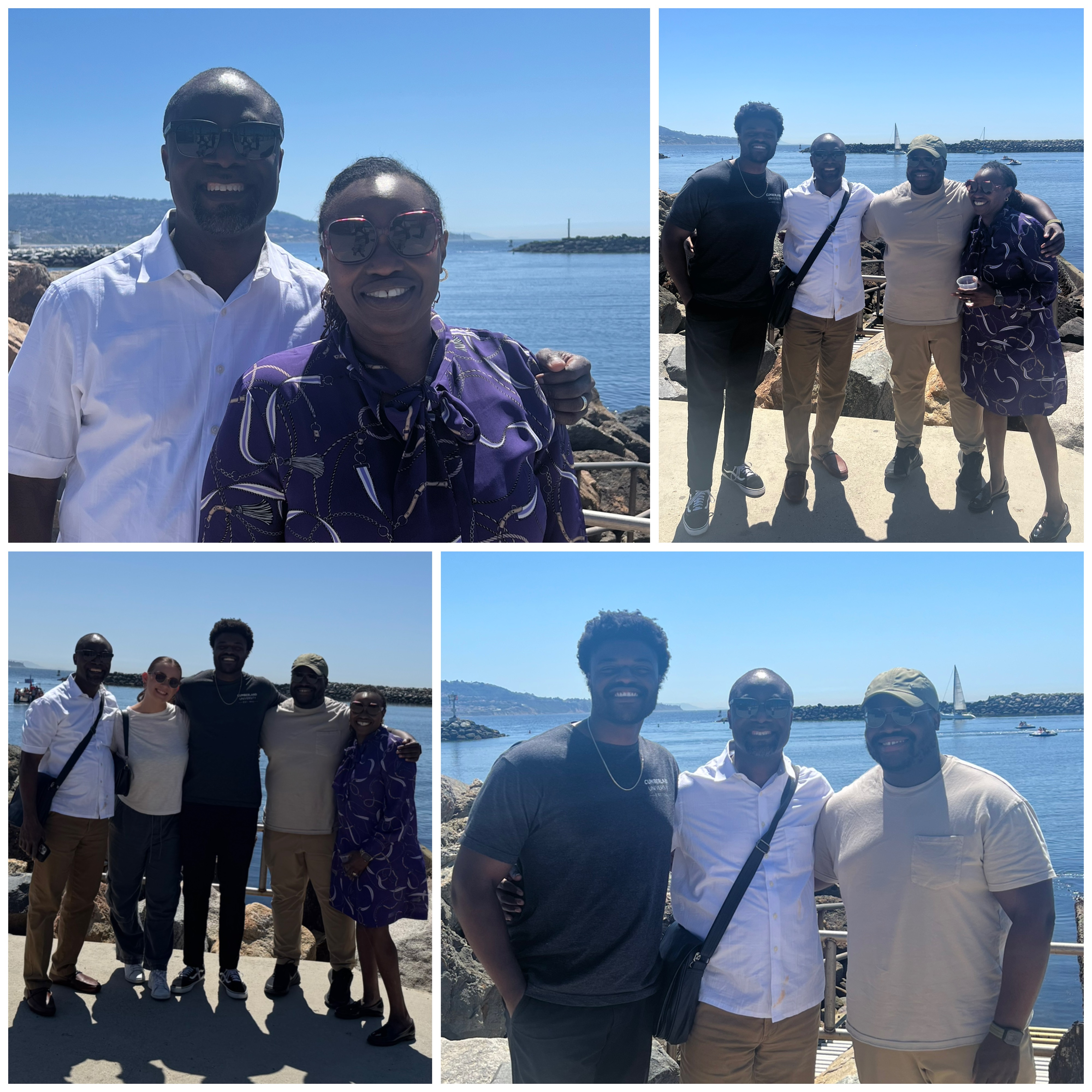 Family time on the California coast