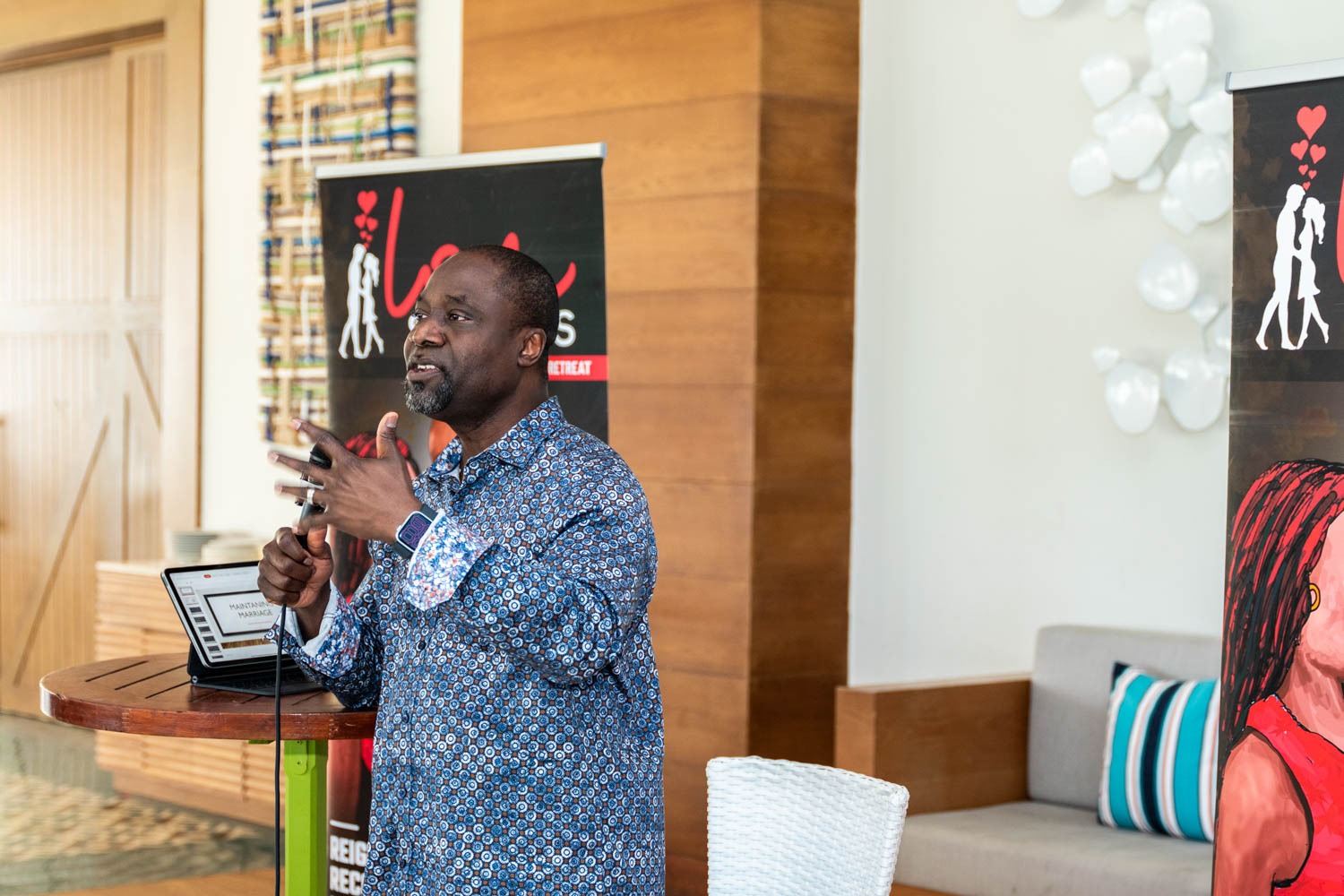 Bro. Femi teaching at a CCFI retreat